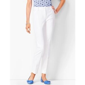 TALBOTS HAMPSHIRE ANKLE PANTS in White Size 6